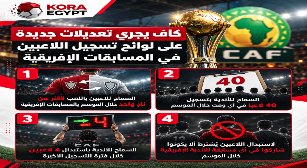 تعديلات كاف